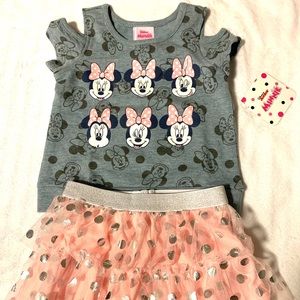 NWT Disney Jr Minnie Set Size 2T